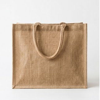 Large jute tote bag